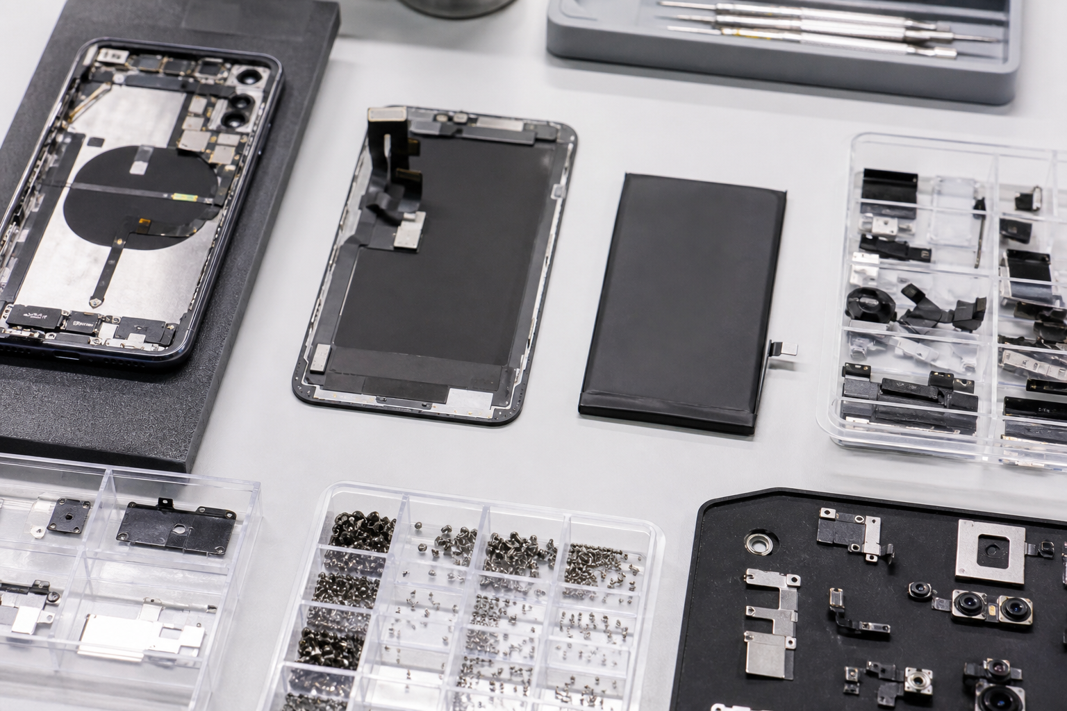 Quality tested replacement parts stock